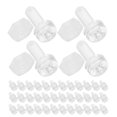 thumbnail image 3 of KAKOWELY Kit de Fixations d'Angle en Acrylique Transparent 100 Pcs avec Vis à code Triangulaire M3x6 et Écrous M3x2.4 pour Fixation Trilatérale dans Assortiment d'Écrous et Boulons Transparents, 3 of 5