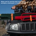 thumbnail image 3 of Rubber Utility Straps Quick Release Cam Buckle Tie Down Straps, Lightweight & , Short Style, Set of 3, for  Organization & Gear Securing, 3 of 7