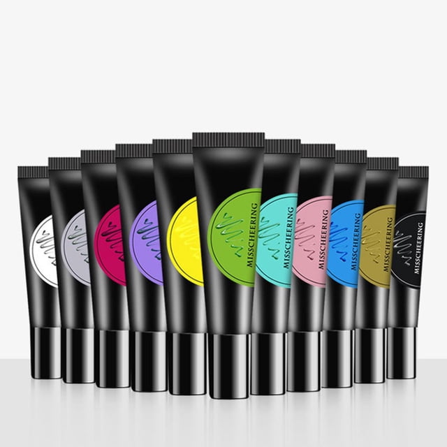Stamping Printing Painted Gel Template Semi Permanent Soak Off Nail Art Polish
