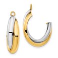 thumbnail image 1 of 14k Double Coupure Polie Bicolore Earring Jackets XY660, 1 of 2