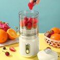 thumbnail image 5 of ABPWLY Fruit Mixer Blender Wireless Portable Orange Juicer, 1300mAh Battery, LCD Display, Non-Slip Base, 600ml Capacity, for Home, Travel, Easy Clean,Charging, 5 of 5