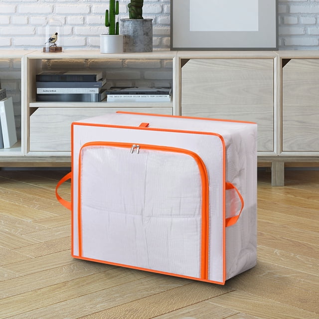 TopLLC Storage Bins Household Bedding Quilt Storage Bag Without Support Bedroom Storage Box Toy Storage Box Storage Bags