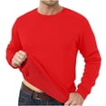 thumbnail image 2 of QIPOPIQ Chandail en Molleton Ras du Cou pour Hommes Manches Longues Décontracté Chaud en Polaire Chandail Liquidation, 2 of 9