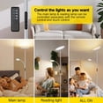 thumbnail image 4 of OUTON Torchiere Floor Lamp with Reading Light, Floor Lamps for Living Room,4 Colors Temperature Dimmable Standing Lamps with Remote and Touch Control, Silver, 4 of 6
