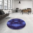 thumbnail image 4 of Ahgly Company Tapis d'Intérieur Lavables en Machine, Ronds, Bleu Nuit Transitionnel, Ronds de 3', 4 of 7