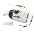 thumbnail image 4 of Savings Oefntac Portable Vacuum Desktop Vacuum Cleaner USB Charging Night Light Handheld Desktop Cleaner Rubber Mini Keyboard, 4 of 4