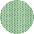 thumbnail image 1 of Ahgly Company Tapis d'Intérieur Lavable en Machine Carré Vert, 3 Pieds Carré, 1 of 7