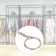 thumbnail image 1 of 100 Pcs Kit d'Anneaux de Porte-Clés en Argent, Anneaux de Porte-Clés avec Chaîne, Pièces de Porte-Clés et Connecteur Accessoires de Pendentif Rond pour Porte-Clés DIY Accessoires de Bijoux, 1 of 8