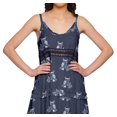 thumbnail image 4 of Moomaya Robe Longue Maxi Imprimée pour Femmes Sans Manches à Col en V Décontractée Évasée Kurta, 4 of 6