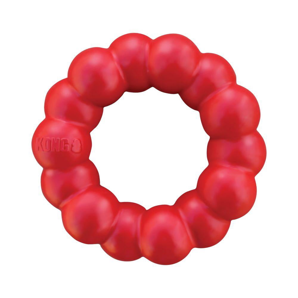 KONG Anneau - Jouet à Mâcher en Caoutchouc Durable pour Chiens - Pour Chiens Petits/Moyens