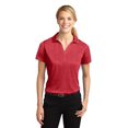 thumbnail image 1 of Sport-Tek Ladies Heather Contender Polo, Scarlet Heather, Small, 1 of 4