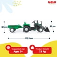 thumbnail image 4 of DOLU Pedal Ride On Tractor with Full Ranchero Trailer, Kids Toy Vehicle with Front Loader, 4 of 10