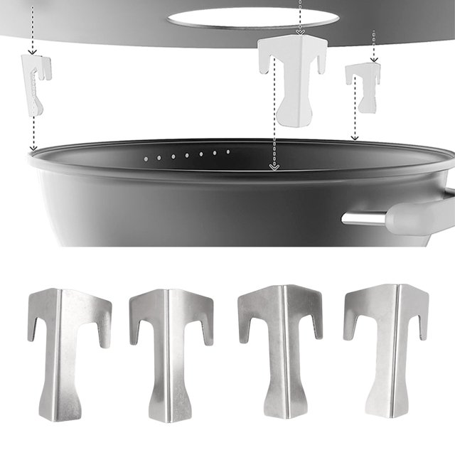 Grill Heat Plate Spacers, Stainless Steel Grill Heat Plate Shield for BBQ