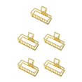 thumbnail image 1 of maskred Fashion Claw Clips Large Simple Style Handy Simple Style Sturdy Exquisite Accessories Barrettes for Women Gold/Rectangle 5Set, 1 of 6
