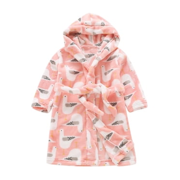 Peignoirs de Bain en Flanelle pour Tout-Petits Garçons Filles, Dessin Animé, Robe de Nuit, Vêtements de Nuit