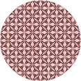 thumbnail image 1 of Ahgly Company Machine Washable Indoor Round Transitional Brown Red Area Rugs, 6' Round, 1 of 7