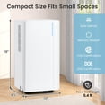thumbnail image 3 of Costway 32 Pints Dehumidifier for Home 2000 Sq.Ft Portable Dehumidifier for Bedroom 2000 sq.ft Coverage Area, 3 of 10