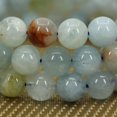 thumbnail image 5 of Bracelet Extensible Unisexe en Perles Rondes 8 mm en Pierre Précieuse Aigue-Marine Multicolore Naturelle 7 Pouces, 5 of 5