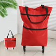 thumbnail image 1 of Foldable Hand Cart With Wheels Lightweight Portable Wagon For Home Garden Grocery, 1 of 6