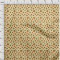 thumbnail image 4 of oneOone Cotton Poplin Yellow Fabric Floral Retro Sewing Craft Projects Fabric Prints By Yard 42 Inch Wide, 4 of 5