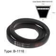 thumbnail image 2 of Unique Bargains B-1118 V-Belts Drive Belt 1118mm Inner Girth Neoprene Rubber for Power Transmission, 2 of 6