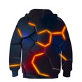 thumbnail image 3 of RXIRUCGD Chemise pour Enfants à Manches Longues T-shirt à Motif Imprimé Col Rond Cool Garçon Chandail à Capuchon ( Orange, Taille : 9 Ans ), 3 of 3