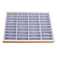 thumbnail image 1 of Milaget Wood Velvet Jewelry Organizer Display Case Tray Box for Necklaces 2, 1 of 9