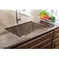 thumbnail image 3 of Franke HFS2522-1 Vector 25" Dual Mount Single Bowl 1-Hole 9" Deep Kitchen Sink with Fast-in Installation System, Stainless Steel, 3 of 3