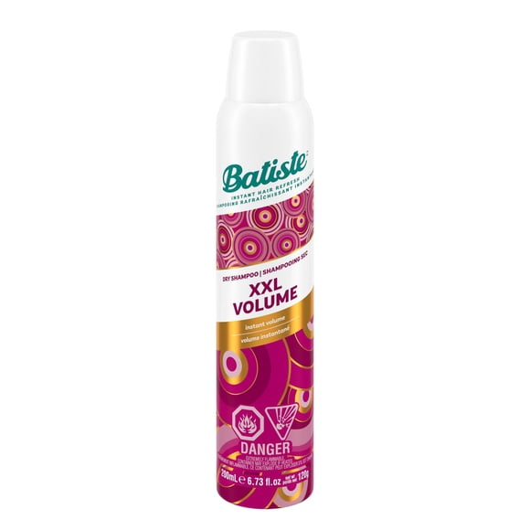 Batiste Dry Shampoo Spray XXL, Adds Volume & Texture, Instantly Refresh Hair, Absorbs Oil & Grease, Waterless Shampoo, Paraben & Sulfate Free, 200ml