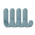 thumbnail image 4 of Decodeary 4PCS/6PCS New Portable Storage Hanger ABS Plastic Hook Self Towel Hanger for Kitchen Bathroom Green 5Set, 4 of 6