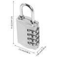 thumbnail image 2 of Miangastore Combination Lock Safety Digital Code Lock for Gate Gym Outdoor Zinc Alloy Gym Lock, 2 of 8