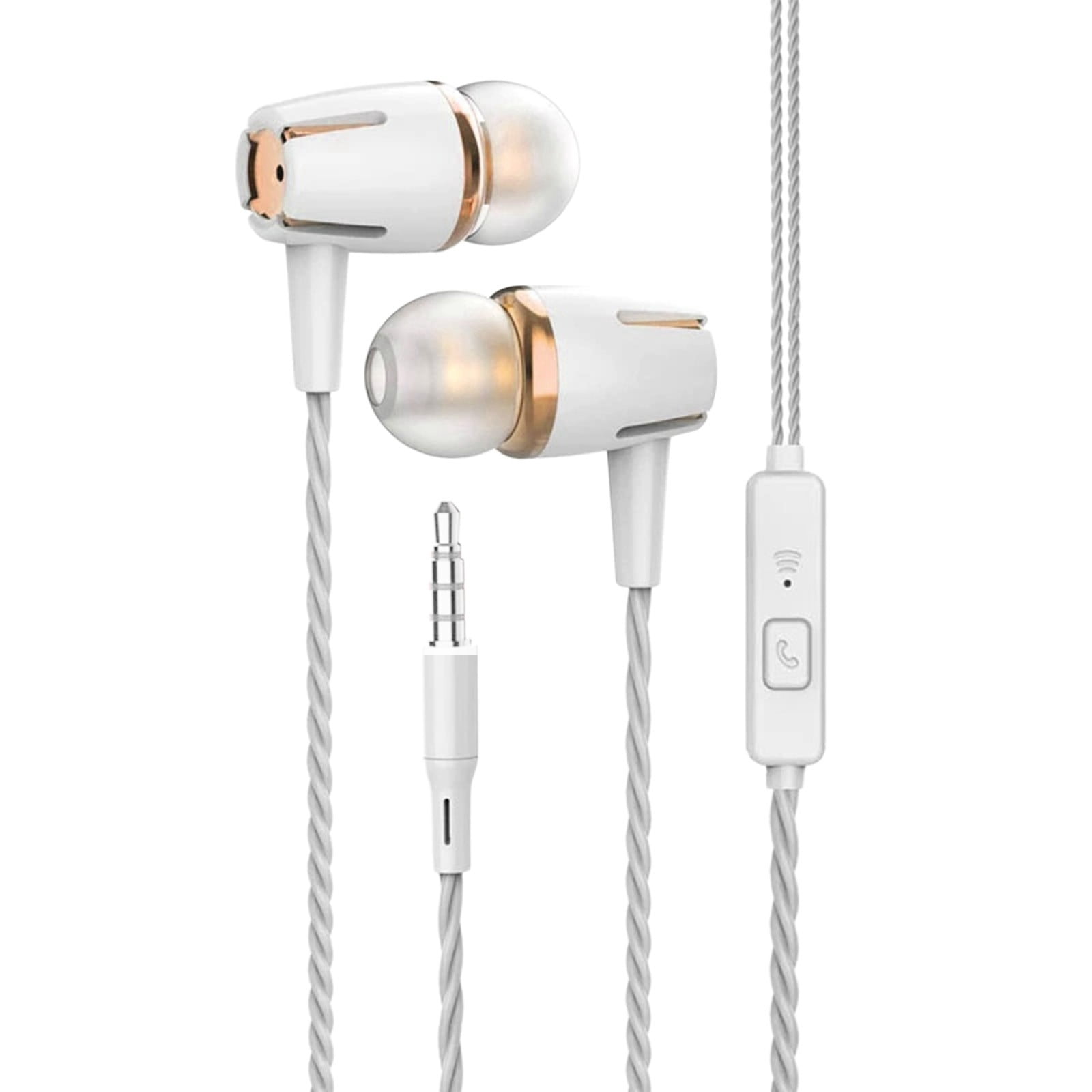 Wired Headphones With Microphone Noise Cancelling Over Ear Stereo Headset For PC Laptop And Mobile Devices