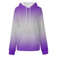 thumbnail image 3 of Timegard Sweatshirts for Women Plus Size Zipper Hoodies Pullover Gradient Color Fall Casual Loose Tops, 3 of 4