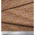 thumbnail image 3 of Soimoi Rayon Fabric Damask Design,Leaves & Aster Floral Decor Fabric Printed Yard 56 Inch Wide, 3 of 3
