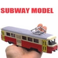 thumbnail image 3 of Modèle de Train Classique Tram Diecast Tirer avec la Musique LED Développement Jouet pour Enfants, 3 of 10