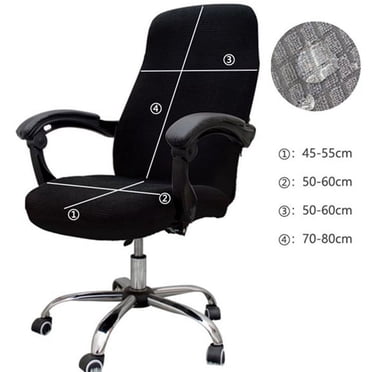 Anti-Dirty Rotating Stretch Office Computer Desk Chair Cover Waterproof Elastic Chair Covers Removable Slipcovers L