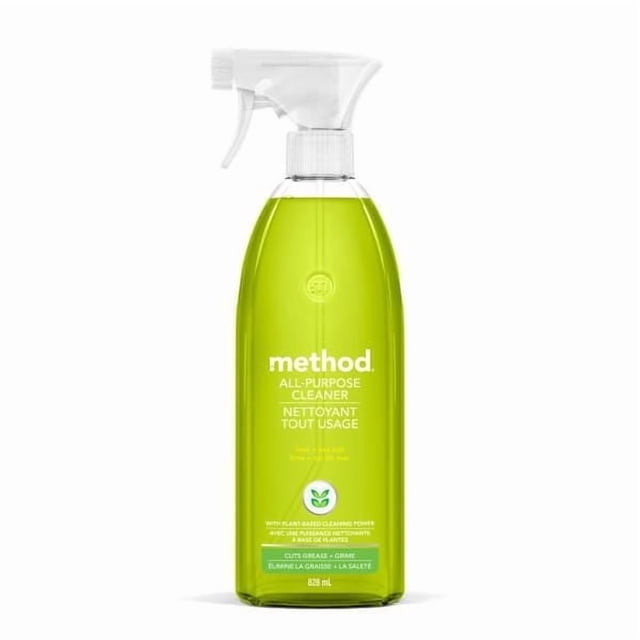 Method All-Purpose Cleaner, Natural Cleaner, Lime + Sea Salt Scent, 828 ml
