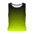 thumbnail image 2 of Plebaso Débardeurs Dégradés pour Femmes Col Rond Froncé T-Shirts Sans Manches Décontractés Été 2025, 2 of 4