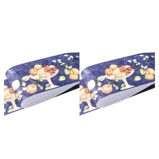 maskred Easy Maintenance High-end Wallpaper For Living Room Decor Waterproof Surface blue fruit 2Set