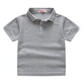 thumbnail image 2 of XZNGL Childrens Summer Solid Color Short-sleeved Top Mens And Womens Big Childrens Solid Color T-shirt, 2 of 9