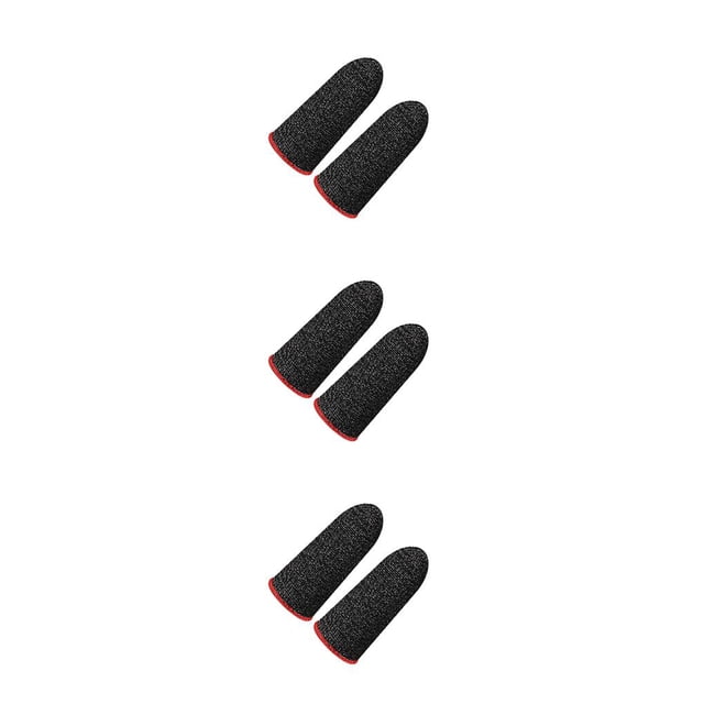 Redempat Finger Sleeves Professional Touch Screen Breathable Mobile Game Controllers Gaming Attachments for Cell Phones No.1 3Set