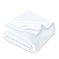 thumbnail image 1 of Bare Home Microplush Fleece Blanket - 300 GSM - Fuzzy Microfleece - Soft & Plush - Kid Size, White, 1 of 5