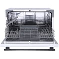 thumbnail image 3 of Farberware Professional 6 Piece Countertop Dishwasher, Glass Door, White, 3 of 5