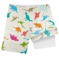thumbnail image 4 of Hiiyo Big Boys Dinosaur Print Compression Liner Swim Trunks Board Shorts, 4 of 4