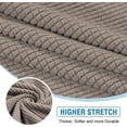 thumbnail image 4 of Sectional Couch Covers 4 Pieces Sofa Seat Cushion Covers L Shape Separate Cushion Couch Chaise Cover for Both Left/Right Sectional Couch (Seat Only: 1 Chaise + 3 Sofa), 4 of 7