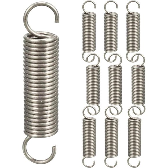 10pcs Double Hook Spring Extension Springs,Compression Springs Hook Spring Assortment,1.21145mm