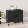 thumbnail image 1 of vidaXL Armoire de Rangement Noire 60x35x56 cm Acier, 1 of 5