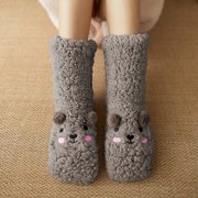 Socks Socks Cartoon Warm Socks Slippers Women's Sleeping Floor Non Slip Thicken Socks Socks Sports Socks