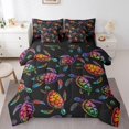 thumbnail image 1 of YST Watercolor Sea Turtle 7-Piece Bedding Set, Ocean Theme, King Size, 1 of 4