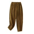 thumbnail image 3 of Birdeem Womens Fashion Solid Color Casual Elastic Waist Pockets Long Pants, 3 of 8